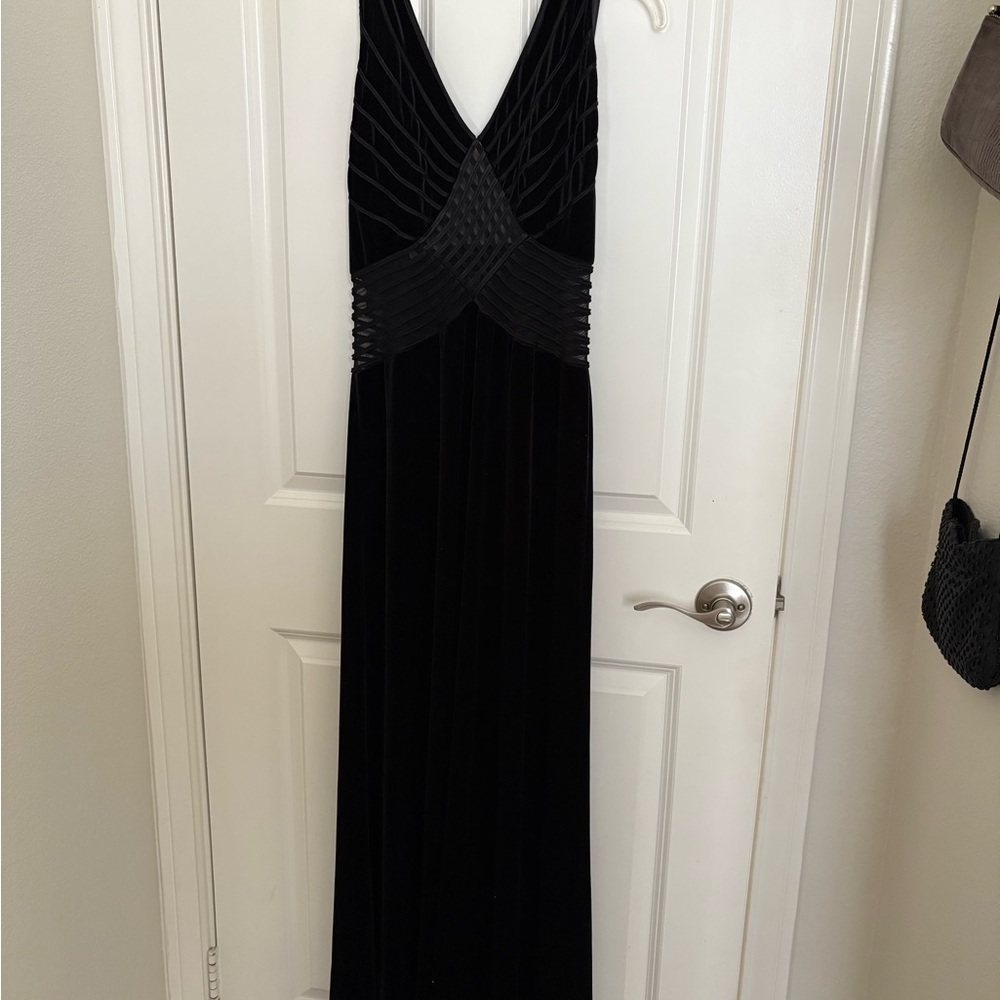 Joseph Ribkoff Black Maxi Velvet Dress